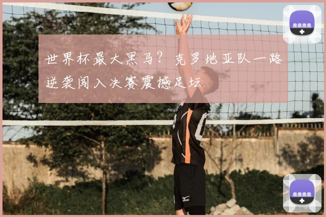 世界杯最大黑马？克罗地亚队一路逆袭闯入决赛震撼足坛